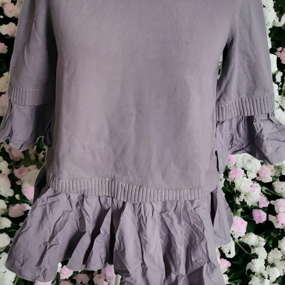 Cos Grey Short Sleeved Shirt Jumper top size S 8/10 uk - Picture 2 of 8